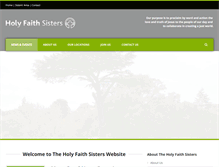 Tablet Screenshot of holyfaithsisters.org